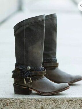 Corral Boots Indie Spirit Hazel Vintage Leather Boot Women's 9, Western Boho